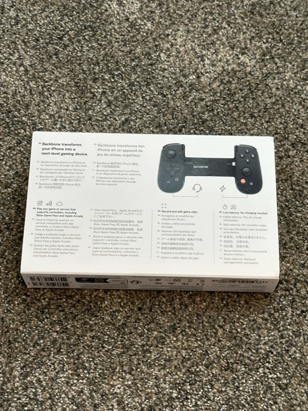 Backbone One Lightning Mobile Gaming Controller for iPhone Black NIB